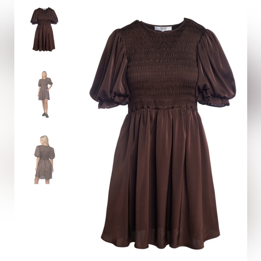Crosby by Mollie Burch Lizzy Dress in Java Small NWOT